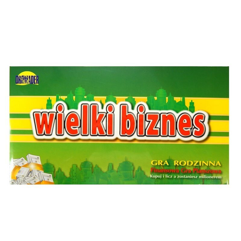 Ekonomiczna gra rodzinna planszowa WWielki Biznes Dromader 00606 Ekonomiczna gra rodzinna planszowa WWielki Biznes Dromader 00606