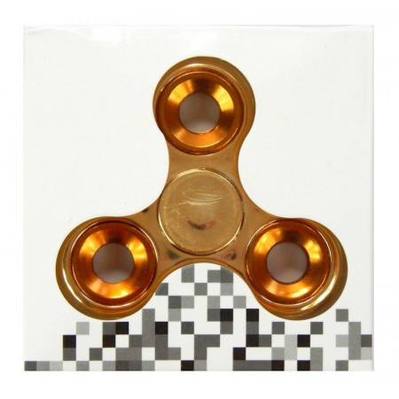 HAND FIDGET SPINNER METAL GOLD SPINER