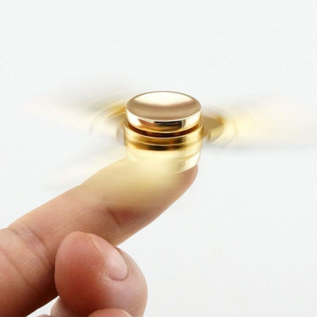 HAND FIDGET SPINNER METAL GOLD SPINER
