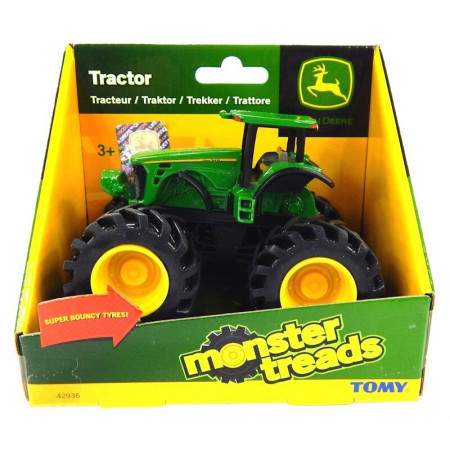 Tomy TRAKTOR John Deere Monster sprężyste koła