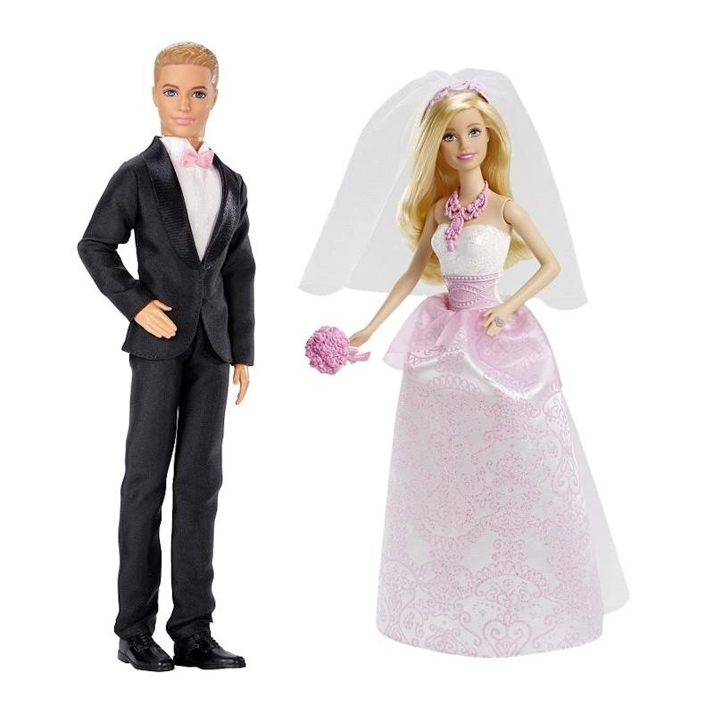 Lalka Barbie Ken Para Mloda Slub Mattel