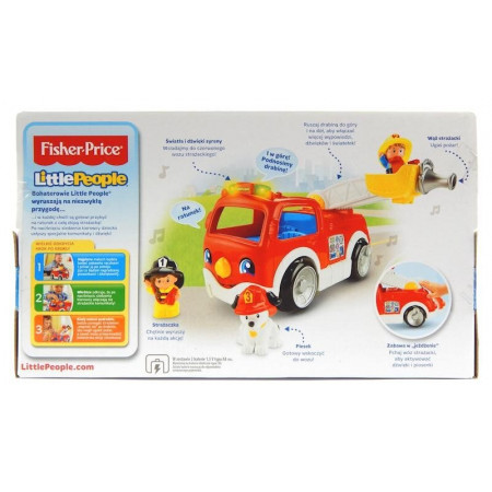 Zabawki Fisher Price • Wóz Strażacki Little People • Fisher Price • Język polski • Sklep Kupujemy Zabawki