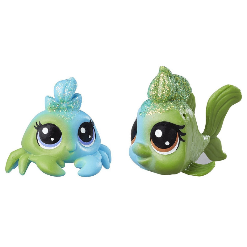 Figurki Krab i Rybka Tęczowe Zwierzaki Littlest Pet Shop Hasbro C0802