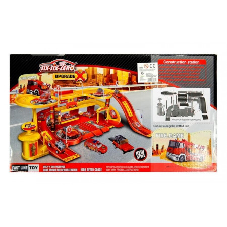 Smoby Vroom Planet Mój Pierwszy Garaż Zestaw + DVD