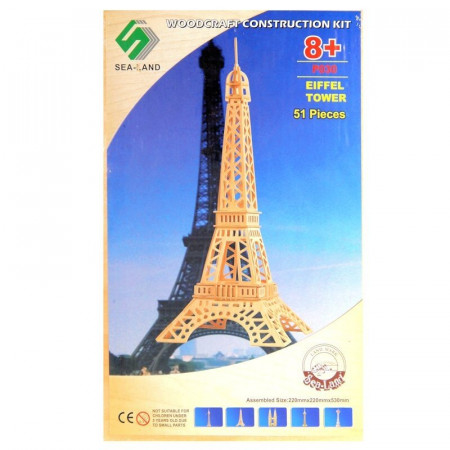 Wieża EIFFLA w Paryżu drewniane puzzle 3D przestrzenne