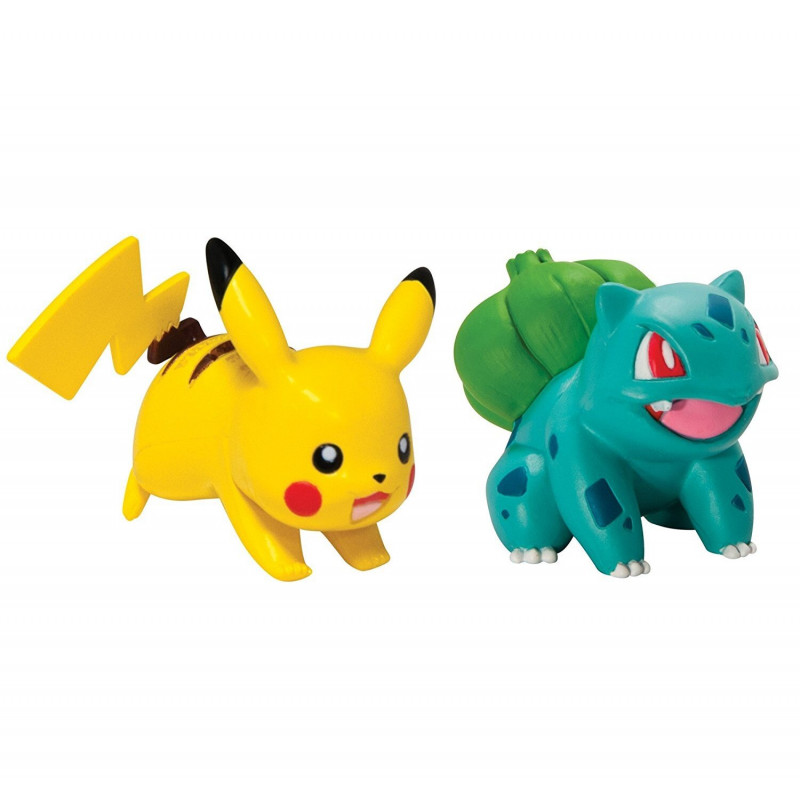 Pokemon Waleczne Figurki Bulbasaur i Pikachu TOMY T18757 T18445