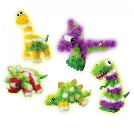 Bunchems Dinozaury Świecą w Ciemności 200 Spin Master Kolorowe Rzepy