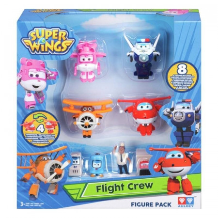Super Wings Transformujące Samoloty Jett i Paul
