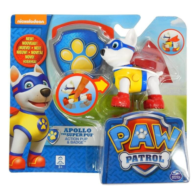 Psi Patrol Figurka z Odznaką Super Pies APOLLO Spin Master Psi Patrol Figurka z Odznaką Super Pies APOLLO Spin Master