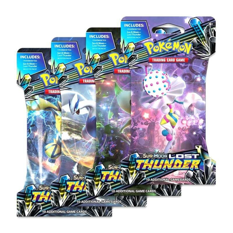 Pokemon Sun & Moon 8: Lost Thunder Sleeved Booster POK80456 Pokemon Sun & Moon 8: Lost Thunder Sleeved Booster POK80456