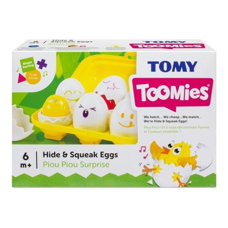 Wesołe jajeczka z dźwiękiem pisklaki sorter Tomy Wesołe jajeczka z dźwiękiem pisklaki sorter Tomy