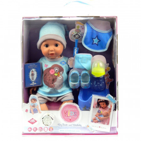 Lalka Chłopczyk Siusiający Bobas z Akcesoriami 38 cm SCHILDKROT