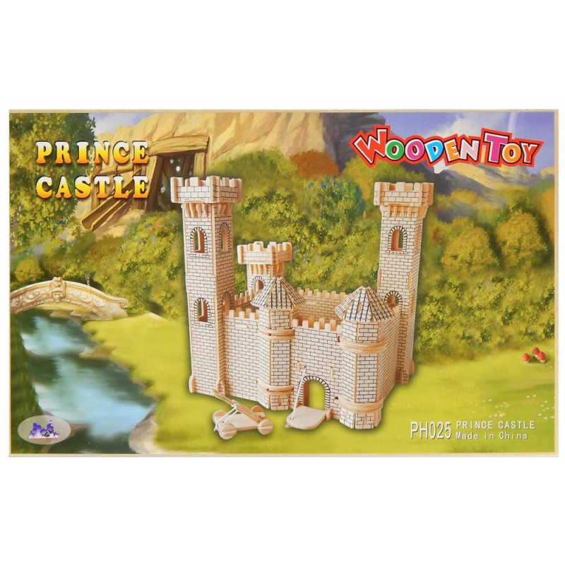 Zamek Księcia drewniane puzzle 3D przestrzenne Zamek Księcia drewniane puzzle 3D przestrzenne