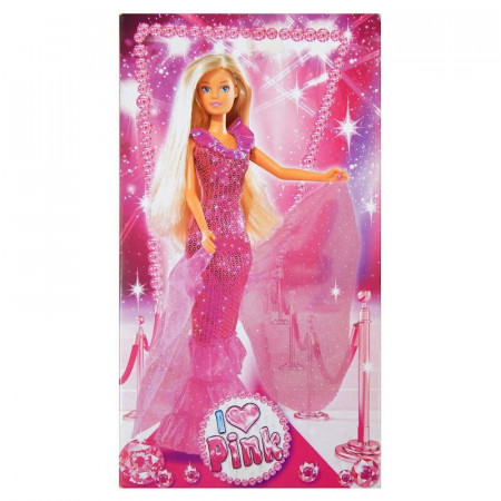Lalka Steffi Love Księżniczka Simba 30 cm I Love Pink w różowej sukni