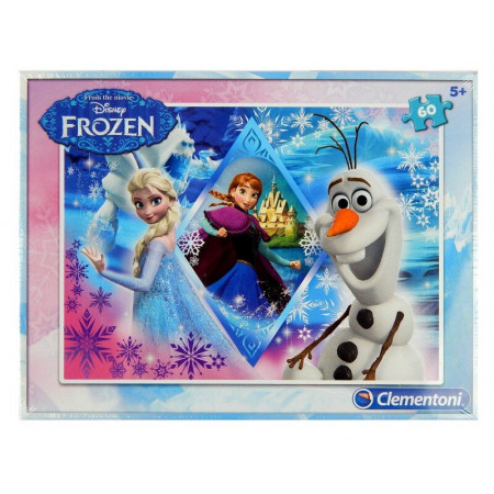 Puzzle Frozen 60 el. Clementoni Elza, Anna i Olaf