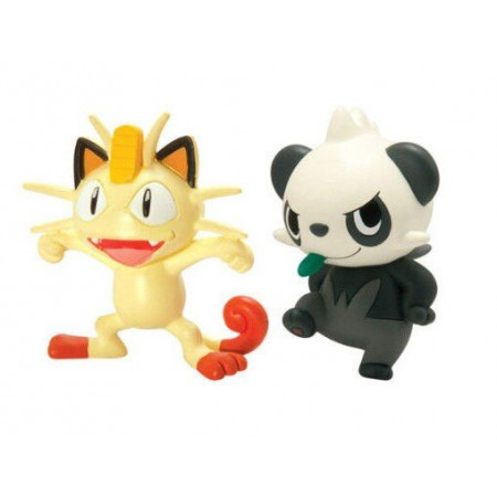 Komplet 2 figurek Pokemon Meowth i Pancham TOMY