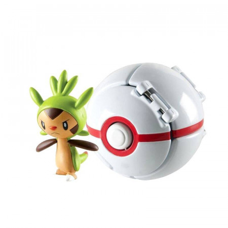 Pokemon Premier Ball Throw 'N' Pop z figurką Chespin TOMY