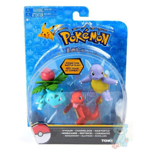 Zabawki Pokemon - Figurki Pokemon Tomy Ivysaur, Charmeleon, Wartortle