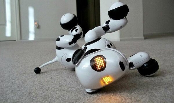 Inteligentny Pies Robot Zoomer na podłodze Inteligentny Pies Robot Zoomer na podłodze